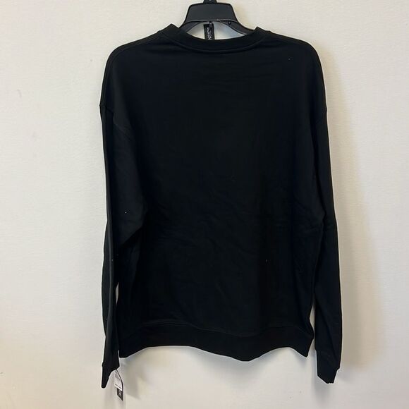 Burnside Men's Black Crewneck Sweater Sweatshirt NEW - Picture 2 of 5